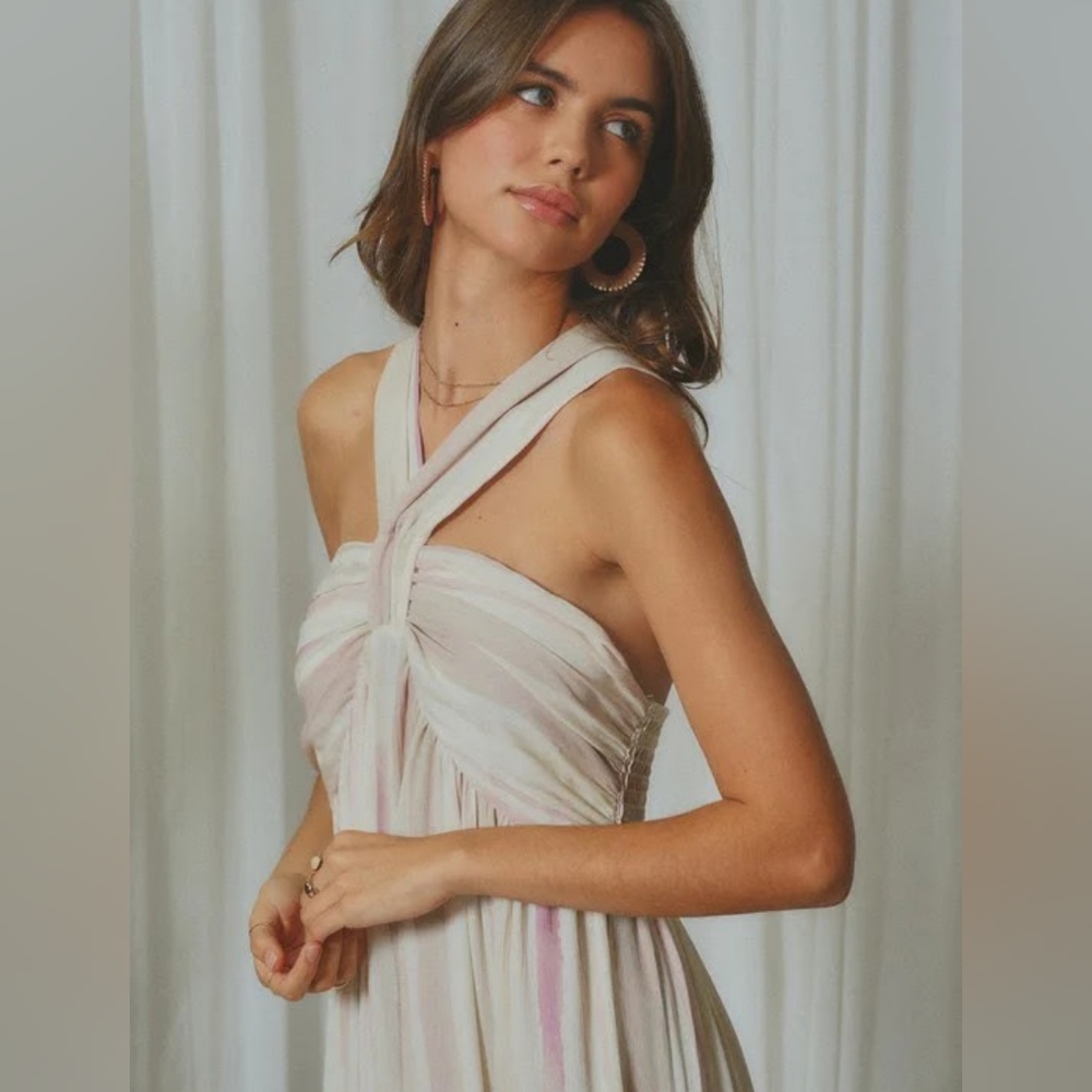 Multi color sleeveless maxi dress - Picture 4 of 5